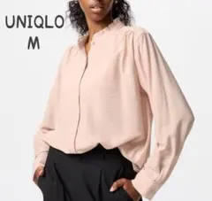 フリルネック シャツ