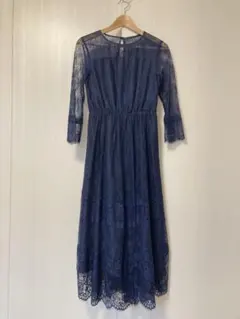 【組曲（KUMIKYOKU） 】ネイビー ロングワンピース