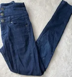 EMODA ハイウエストスキニーデニム ダークブルー