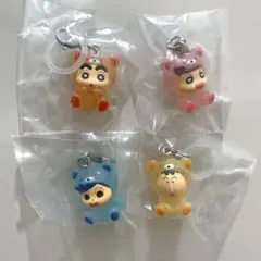 クレヨンしんちゃん めじるしアクセサリー みんなでくまパジャマ セミコンプリート