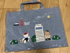 familiar ファミリア 阪急電車コラボ デニムバッグ トートバッグ