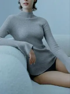 UNIQLO×mame kurogouchi 3Dリブハイネックセーター　M