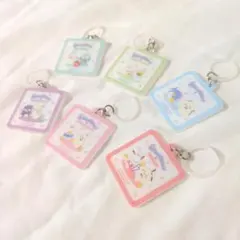 未使用新品◆しろたん×はぴだんぶい アクリルアンブレラチャーム 全種コンプセット