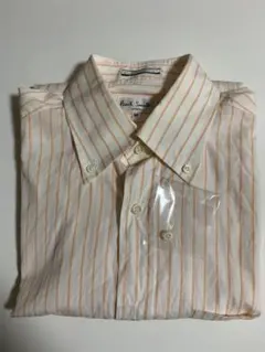 Paul Smith LONDON ストライプシャツ オレンジ M①