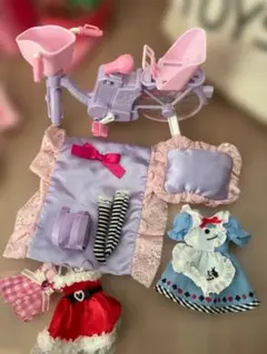 リカちゃん自転車セットと衣装4点