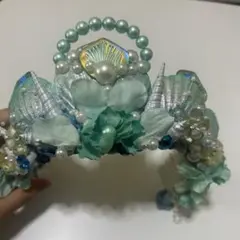 貝殻ティアラ