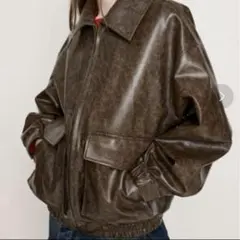 新品⭐︎ SLY オーバーサイズ ブラックレザージャケット SLY レザージャケット ライダース VINTAGE BOXY F/LEATHER JK