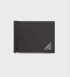 PRADA マネークリップ付サフィアーノトライアングル 財布