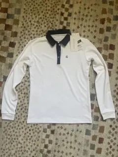 TaylorMade レディース S ホワイト長袖ポロシャツ