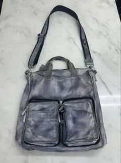 DIESEL ディーゼル 2way レザー トートバッグ ショルダーバッグ