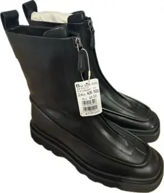 【新品タグ付き】JVAM センター ジップ ショート ブーツ 38ブラック