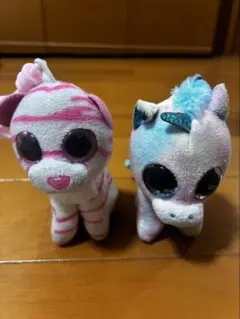 Ty Beanie Boos ぬいぐるみ キーホルダー 2個セットのサムネイル