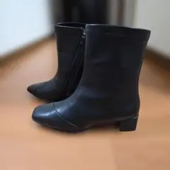 11日まで値下げします！☆未使用☆　fitfit レディース　黒　ハーフブーツ
