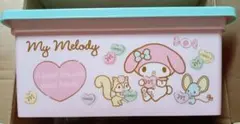 マイメロディフタ付き収納ボックス＆ マイスウィートピアノマスコットセット
