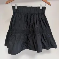 ZARAミニスカート ブラック フレア ウエストゴムのサムネイル