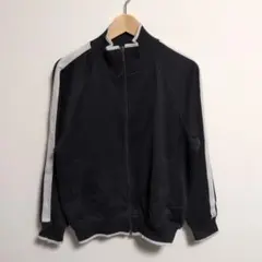UNIQLO トラックジャケット 黒 M サイドライン M68