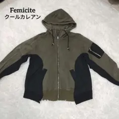 美品 クールカレアン Femicite フェミシテ ドッキングブルゾン ブラック 美品 クールカレアン Femicite フェミシテ ドッキングブルゾン
