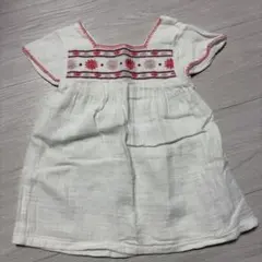 GAP 刺繍入りホワイトワンピース 12-18ヶ月　80センチ