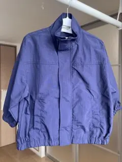 ペアマノンストリートスタンドネックナイロンブルゾン100cmネイビー