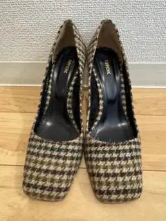 お値下げ中！PIPPICHIC チェック柄 ツイード ハイヒール362/1