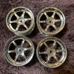 ヨコモ　RCカー用 6本スポーク メッキホイール 4本セットのサムネイル