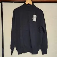 ブラック タートルネック ニット 長袖