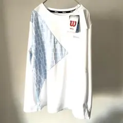 新品タグ付き　ウィルソン　長袖シャツ　レディース　テニスウェア　M ホワイト