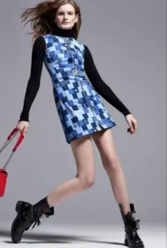LOUIS VUITTON デニムワンピース モノグラム　サイズ36