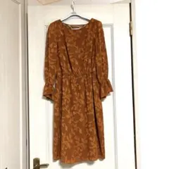 美品　YECCA VECCA ワンピース　ロング丈　長袖　花柄