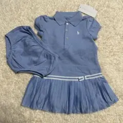 Ralph Lauren ライトブルー ポロワンピース