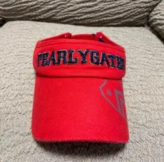 PEARLY GATES レッド バイザー