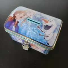 アナと雪の女王 空き缶 鍵付き貯金箱