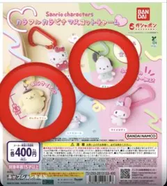即購入⭕️サンリオキャラクターズ カラフルカラビナマスコットチャーム2点セット