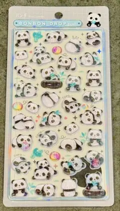 【正規品】　ボンボンドロップシール　アニマル　パンダ