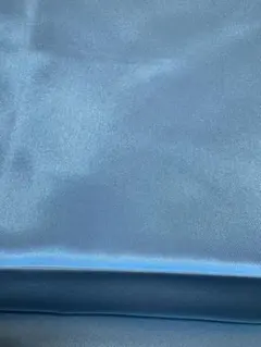 サテン生地 水色 光沢感 新品未使用　92㎝x170㎝