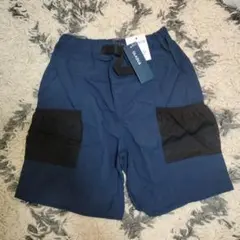 GLAZOS キッズ ハーフパンツ ネイビー はっ水加工