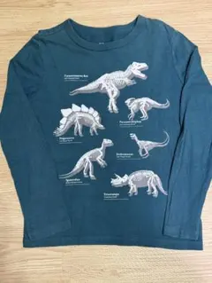 GAP KIDS 恐竜骨格プリント 長袖カットソー S