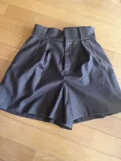 短パン　ショートパンツ　キュロット　ズボン　ハイウエストショートパンツのサムネイル