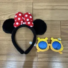 キッズサイズ東京ディズニーリゾート ミニーマウス カチューシャとサングラスセット