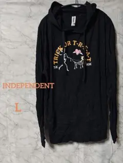INDEPENDENT トリック・オア・トリート パーカー L ブラック 秋