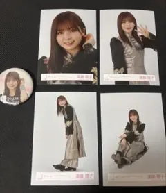 遠藤理子 4th ANNIVERSARY LIVE 生写真 コンプ ＋缶バッジ