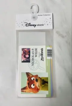 ディズニーストア 4枚　シール　ズートピア　ニック　ID カード　風　ステッカー