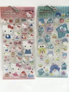 週末値下げ【正規品】クリアキャンディシール　2枚セット　キティ ハンドギョン