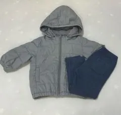 UNIQLO ダウン（80） &フリースレギンス（90）セット売り