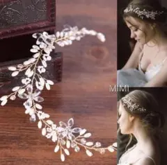 大幅値下げ ウエディング ヘッドドレス 花 バレッタ 結婚式 レデース