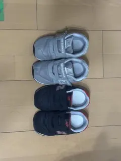 New Balance グレー スニーカー2足セット14cm