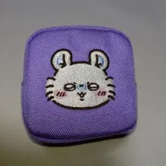 ちいかわ カラビナ付き刺繍スクエアミニポーチ ももんが