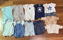 ベビー服 11点 夏 まとめ売り ロンパース ツーウェイオール50 60 70㎝