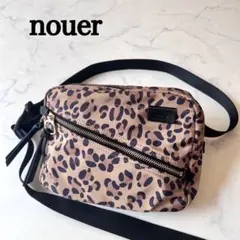【美品】nouer レオパード柄　ショルダーバッグ　ヌエール　軽量　ボディバッグ
