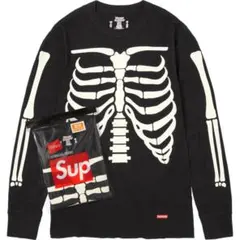 Supreme x Hanes Bones Thermal Black L